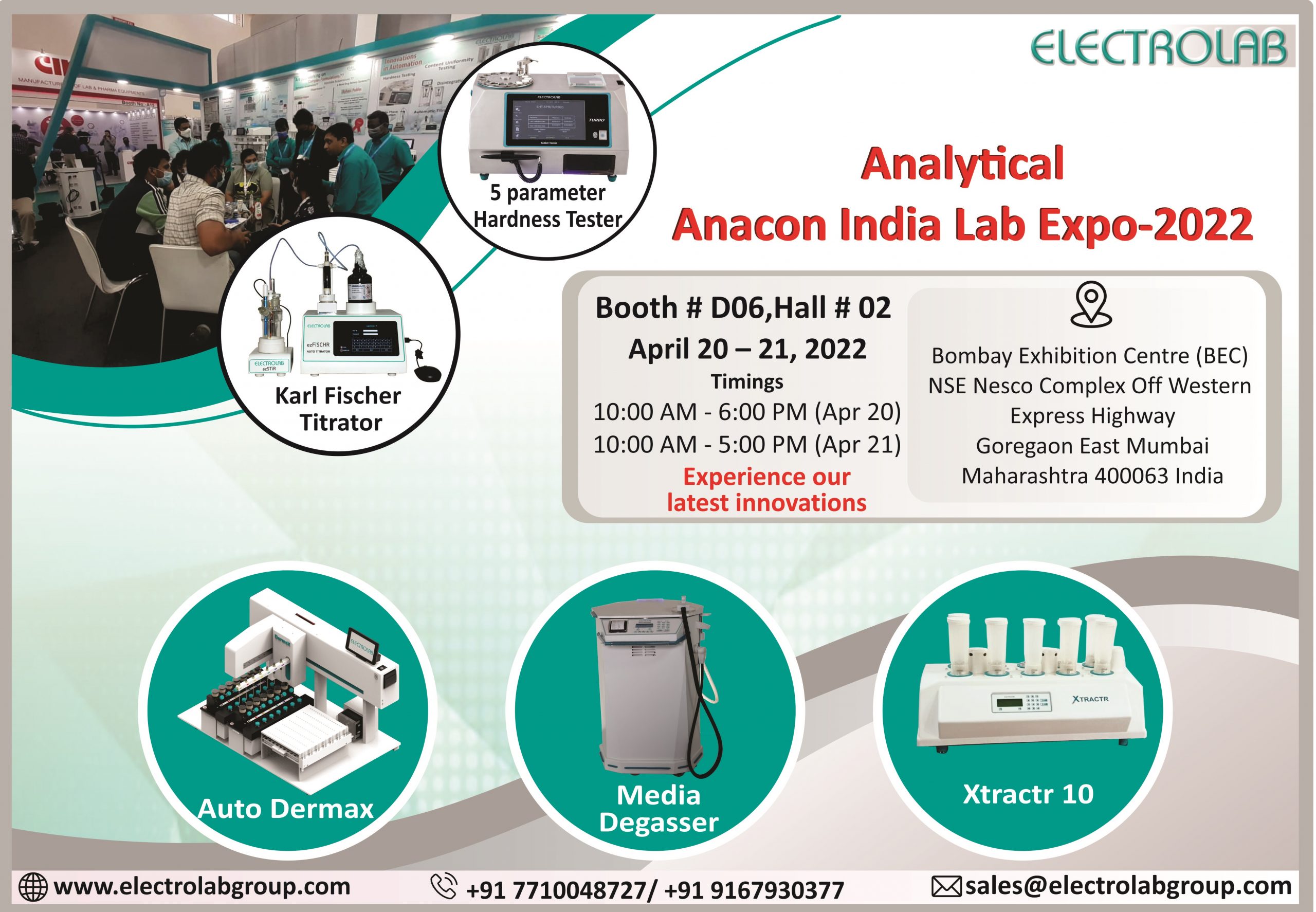 Analytical Anacon IndiaLab Expo in BEC, Mumbai.