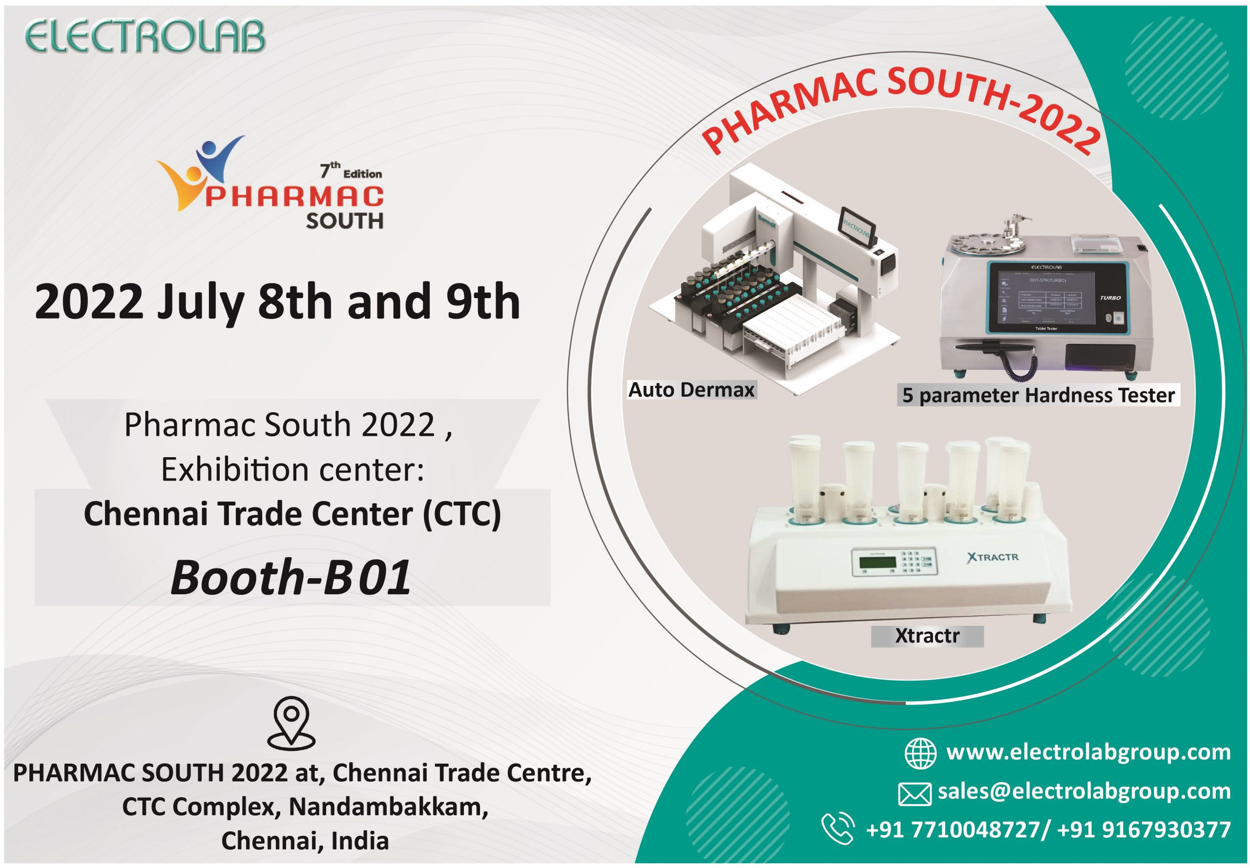 Pharmac south Expo in CTC,Chennai.