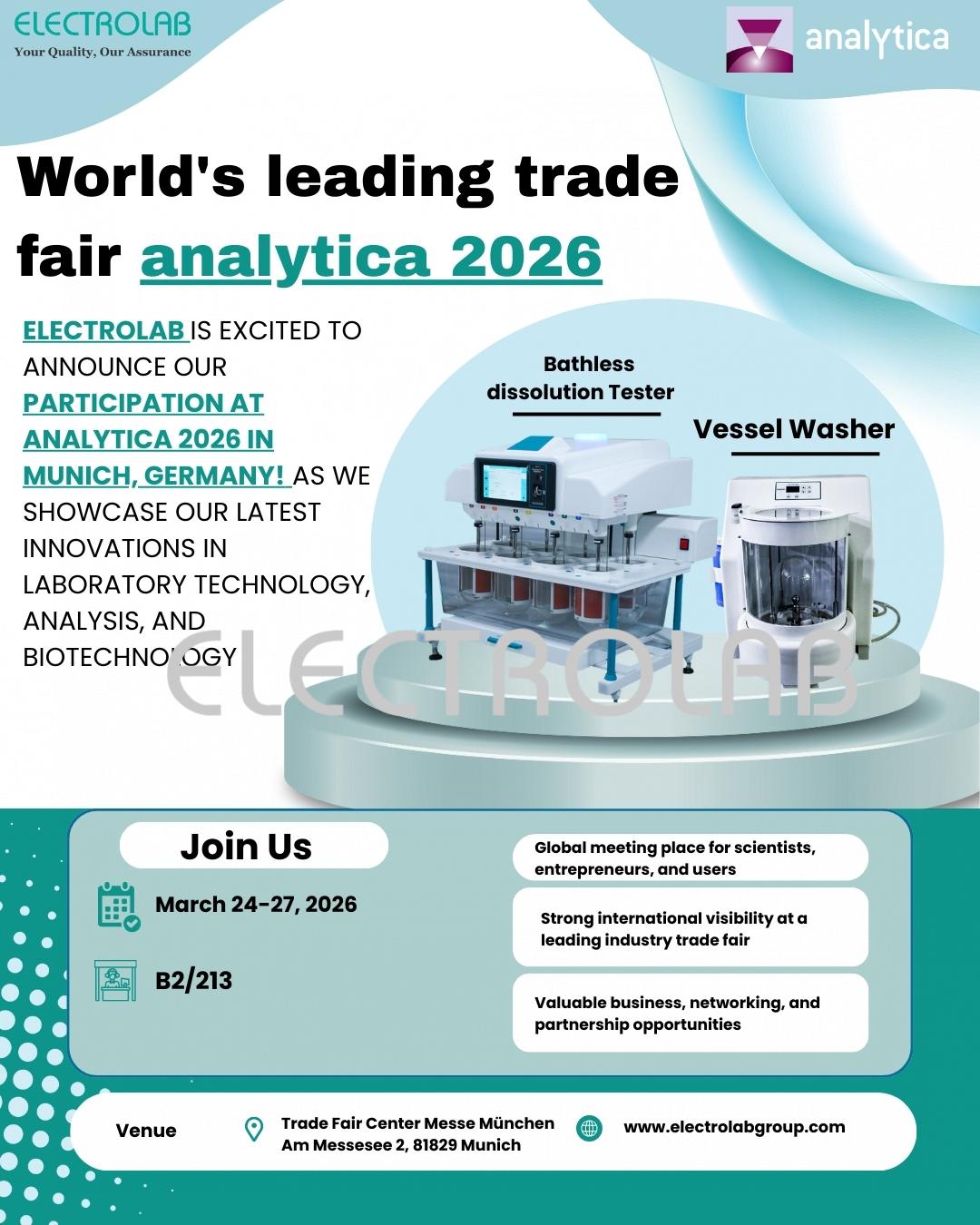 Analytica Electrolab at Analytica 2026 – World’s Leading Trade Fair for ...